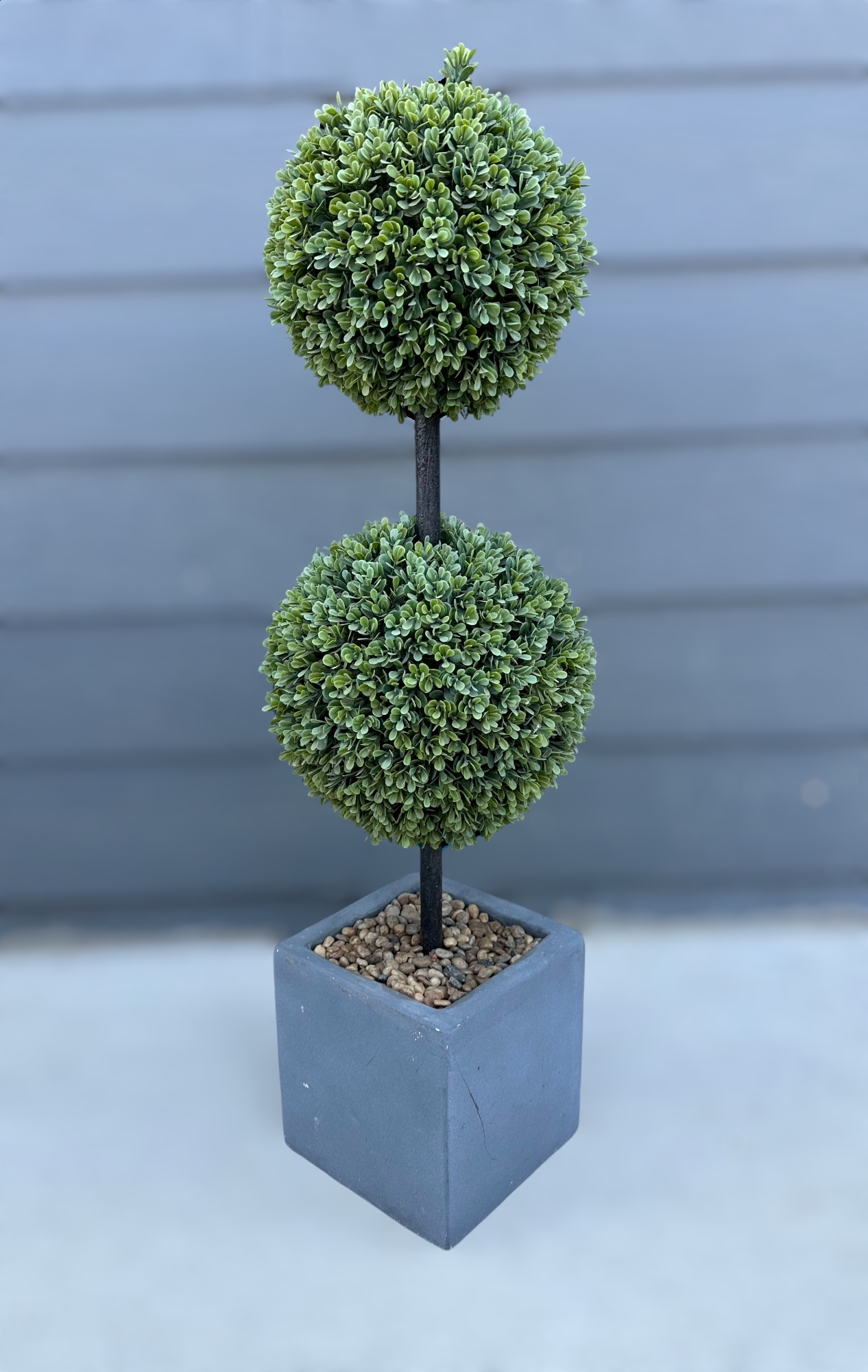 Beautiful Nearly Natural Double Ball Boxwood Topiary 15534