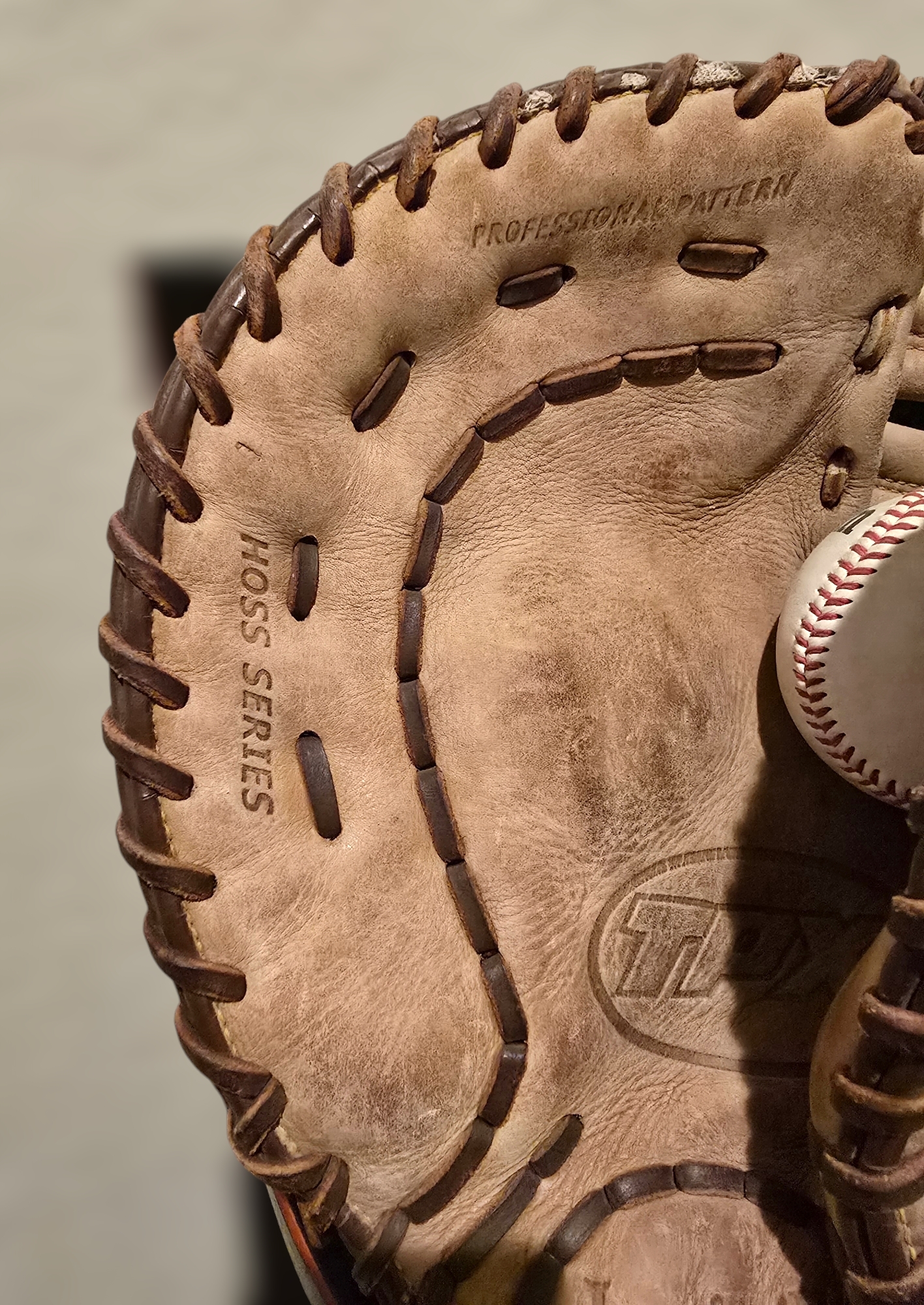 Vintage Louisville Slugger TPX Baseball Glove And Wilson Baseball