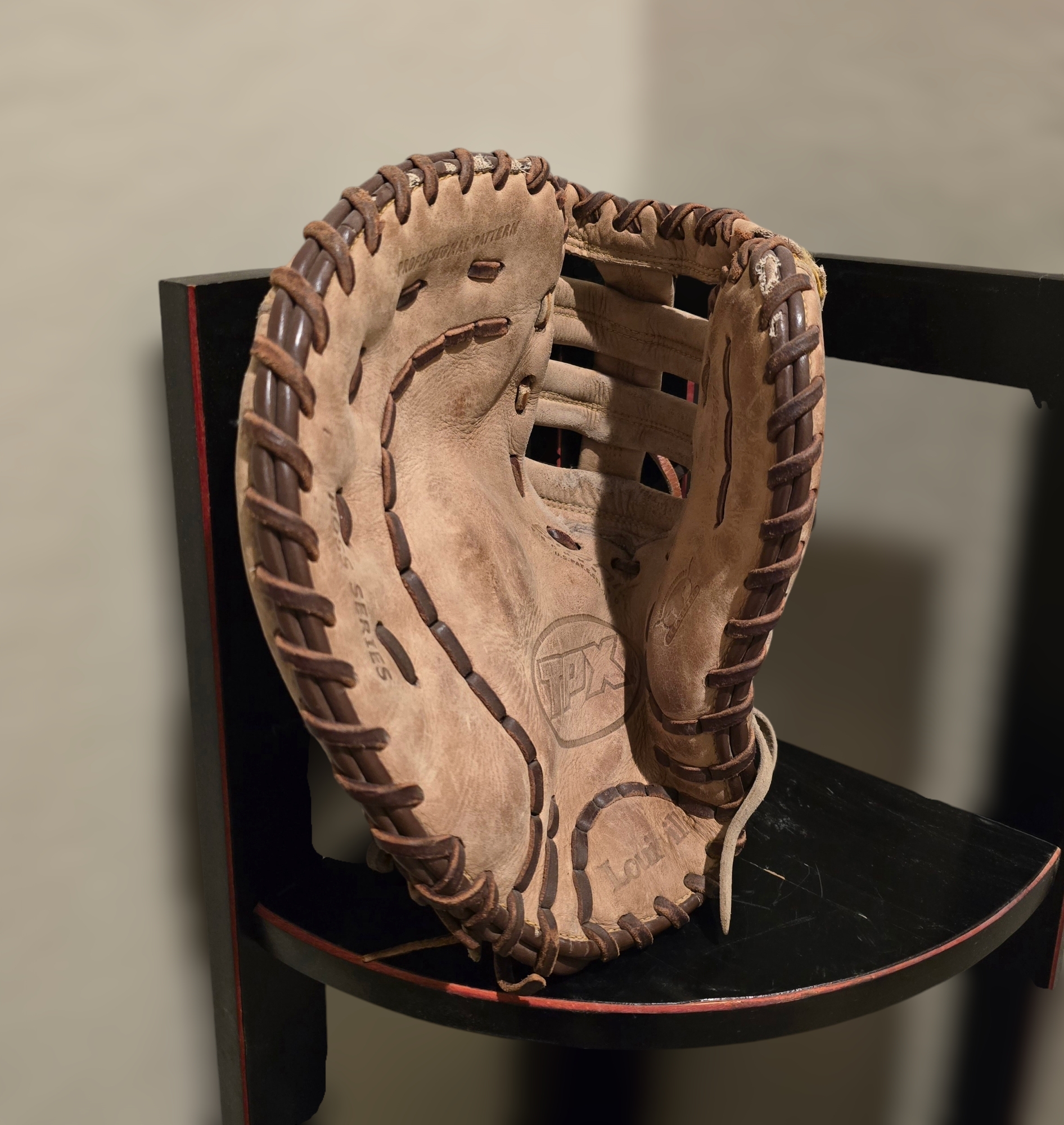 Vintage Louisville Slugger TPX Baseball Glove And Wilson Baseball