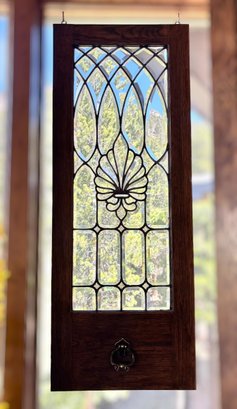 Amazing Beveled Leaded Glass Panel - 2 Of 2