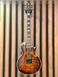 ESP LTD EC-1000 EverTune Electric Guitar In Dark Brown Sunburst Finish