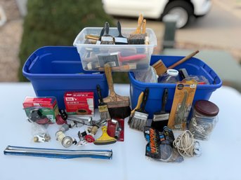 Handy Home Improvement Collection Featuring Plumbing Parts, Paintbrushes & DIY Supplies