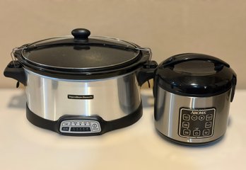 Hamilton Beach Crock Pot & Aroma Rice Cooker - Set Of 2