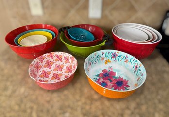 Wonderful Collection Of Colorful Pioneer Woman Mixing Bowls And Assorted Mixing Bowls