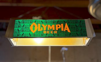 Olympia Beer Hanging Pool Table Light