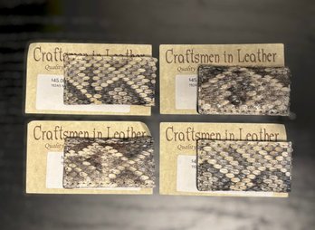 Genuine Rattlesnake Skin Money Clip Collection Featuring Craftsmen In Leather Western Accessories