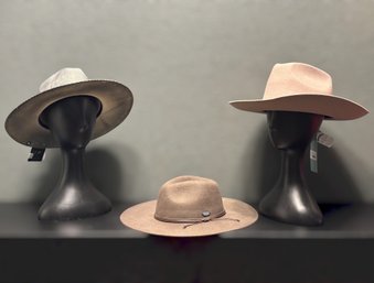 Designer Hat Collection Featuring Free People Levon, Biltmore Vintage Couture Western Felt & Wallaroo - 1 Of 2