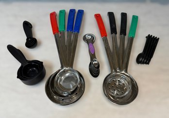 Stainless Steel Portion Control Ladles, Measuring Cup And Measuring Spoons