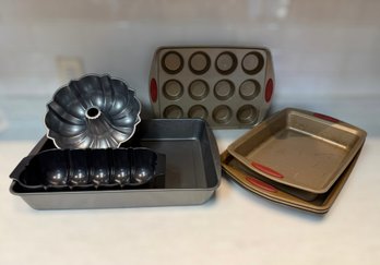 Assortment Of Bakeware Featuring Pans, Cupcake Pans, Cake Pans And More