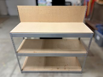 3-tier Garage Shelving Unit W/ Galvenized Steel Frame Lot 1 Of 2