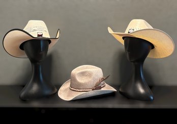 Western Cowboy Hat Collection Featuring Justin Moore Signature Bullhide Hats And Classic Straw And Felt Styles