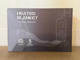 Intertek Grey Heated Blanket W/ Over-heat Protection