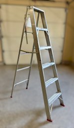 Werner Saf-T-Master 6ft Tall Metal Household Ladder