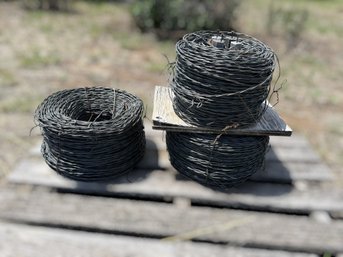 Coils Of Vineyard Trellis Wire - Lot Of 3
