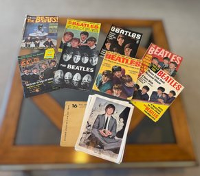 Vintage 1960s Beatles Magazine And Photo Collection Featuring Beatlemania Publications & Ringo Starr Portraits