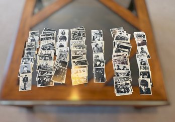 Vintage Beatles Trading Card Collection Featuring 1960s Black And White Photo Series