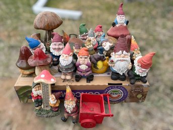 Incredible Collection Of Garden Gnomes - Lot 3 Of 3