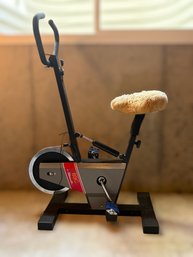Vitamaster 89C Stationary Upright Exercise Bike With Manual Belt-resistance Flywheel System