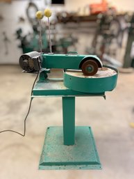 Vintage Industrial Circular Saw Blade Side Grinder