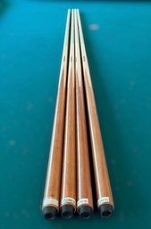 Koda Excel Billiard Cue Set Featuring Assorted Weights And Two Tone Wood Styling