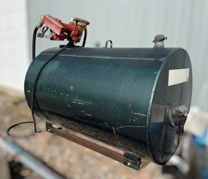 Diesel Fuel Transfer Tank W/ 12V Electric Pump & Nozzle 15 GPM