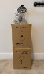 Linea Lighting Pono LED Globe Pendant Lights With A Matt Black Finish