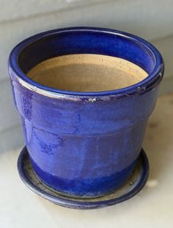 Beautiful Large Cobalt Blue Planter Pot