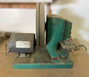 Vintage Foley Electric Sharpening / Grinding Machine With Westinghouse Motor