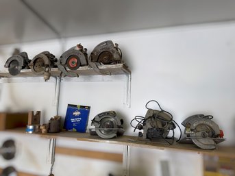 Collection Of Vintage Corded Saws
