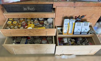 Lot Of Paint Supplies, Stains, Finishes, Spray Gun Accessories & Shop Consumables