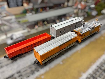 D&RGW Rio Grande Freight & Maintenance Set: Rotary Snow Plow, Gondola, Boxcar & Caboose