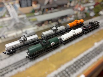 Vintage O Gauge Tank Car Lot - Alaska Railroad, Breyers, Texaco, & Red Wing Shoes