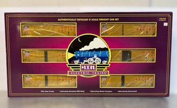 M.T.H. Electric Trains Union Pacific 50 Ft Double Door Box Car 6-car Die Cast O-scale Set Item No. 20-9008