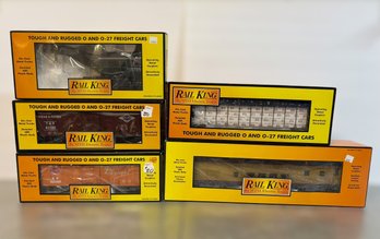 Rail King Die Cast Metal O & O-27 Scale Model Train Cars W/ Alaska, Union Pacific, Texas & Pacific, & More