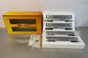 Rail King Electric Trains Die Cast Metal Model Amtrak 4-Car SuperLiner Set Item No. 30-6500