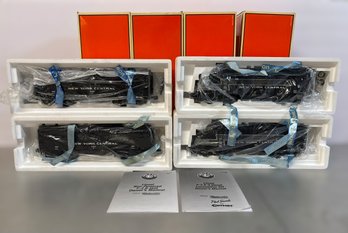 Lionel Model Trains F3 B New York Central Locomotive Set Featuring Powered & Non-powered Train Cars - Lot Of 4