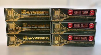 K-line O Scale Heavyweights Ringling Bros. And Barnum & Bailey Circus Passenger Train Cars - Lot Of 6