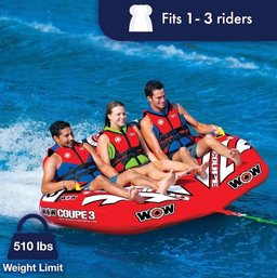 Wow Sports Coupe Cockpit Towable Tube - 1-3 Person (Stock Photo Used)