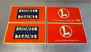 Lionel Electric Trains Left & Right Hand Remote Control Switches - Lot Of 4