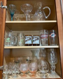 Collection Of Cocktail Drinking Glasses