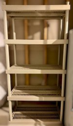 Versatile Five Tier Storage Shelving Unit Featuring Ventilated Shelves And Lightweight Utility Design