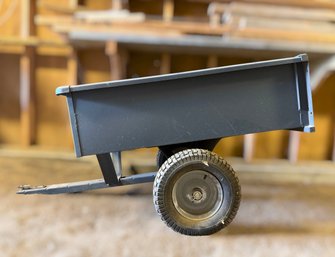 Steel Dump Cart  SingleAxle TowBehind Utility Trailer