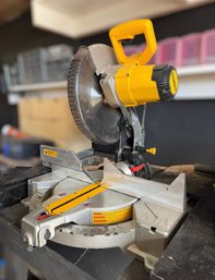 DeWalt 10-Inch Compound Miter Saw, Precision With Adjustable Angles & Durable Base Model DWS715