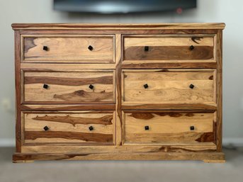 Custom Made Solid Rosewood Six Drawer Dresser