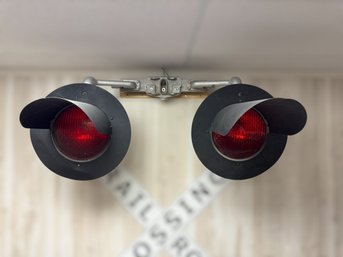 Safetran Railroad Crossing Light Pair