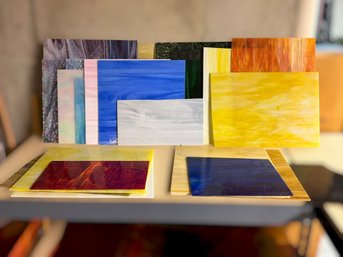 Colorful Stained Glass Sheets For Artistic Glasswork & Crafting Projects