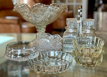 Magnificent Collection Of Crystal And Cut Glass Dishes