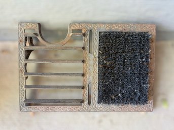 Vintage Metal Boot Brush And Scraper