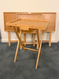 Mid-Century Modern Style TV Treys - Set Of 4
