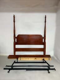 Federal Style Mahogany Finish 4 Poster, Full/queen Bedframe